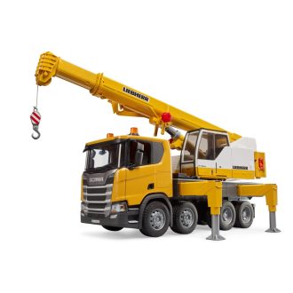 Bruder Scania teherautó Liebherr daruval 3571