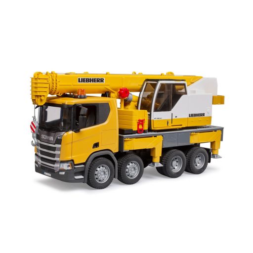 Bruder Scania teherautó Liebherr daruval 3571