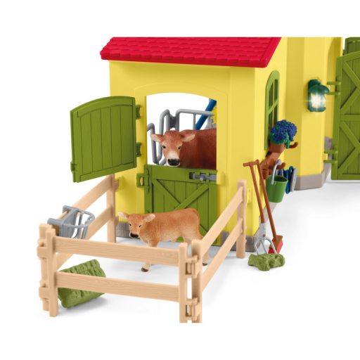 schleich FARM WORLD Nagy Istálló Állatokkal 42605