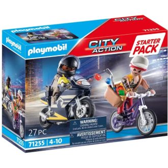   Playmobil City Action Motoros Rendőr és Ékszertolvaj 71255