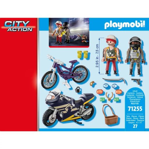 Playmobil City Action Motoros Rendőr és Ékszertolvaj 71255
