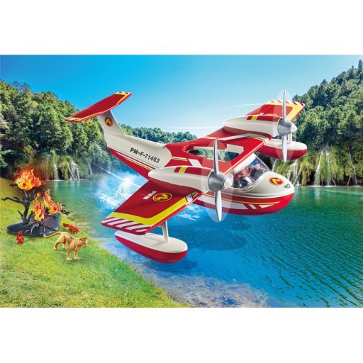 PLAYMOBIL Action Heroes Tűzoltó Repülőgép Oltó Funkcióval 71463