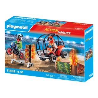   Playmobil Action Heroes Kaszkadőrök motorral és homokfutóval 71808