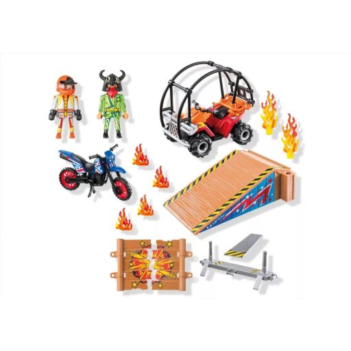 Playmobil Action Heroes Kaszkadőrök motorral és homokfutóval 71808