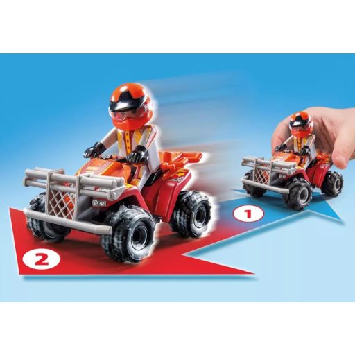 Playmobil Action Heroes Kaszkadőrök motorral és homokfutóval 71808