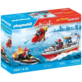   PLAYMOBIL Action Heroes Tűzoltósági bevetés Víz alatti Motorral 71977