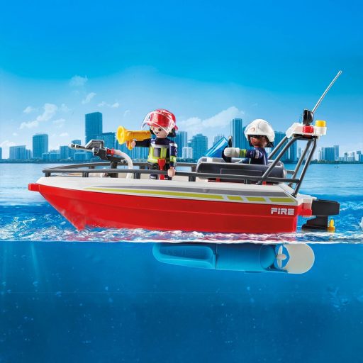 PLAYMOBIL Action Heroes Tűzoltósági bevetés Víz alatti Motorral 71977
