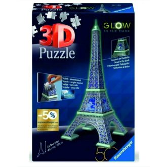 Ravensburger 3D puzzle foszforeszkáló Eiffel-torony 88017