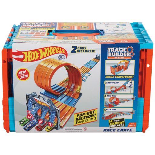Hot Wheels Mattel: Track Builder óriás hurok pálya ládában FLK90