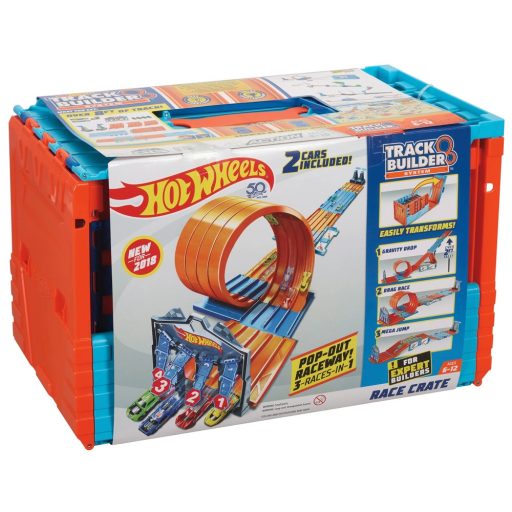 Hot Wheels Mattel: Track Builder óriás hurok pálya ládában FLK90