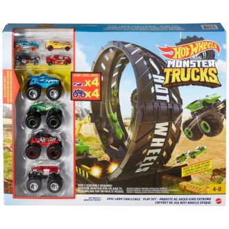   Hot Wheels Monster Trucks hurok kihívás játékszett 8db autóval HGV15
