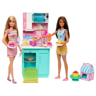 Mattel (HJY94) Barbie - Ünnepi Mókás Pékség, babákkal