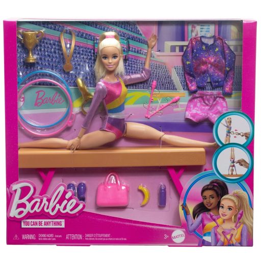Mattel (HRG52) Barbie - Tornász baba, torna ruhákkal és kiegészítőkkel