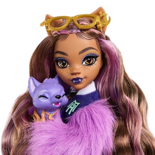 Monster High - Clawdeen Wolf baba, kiskedvencével (HRP65)