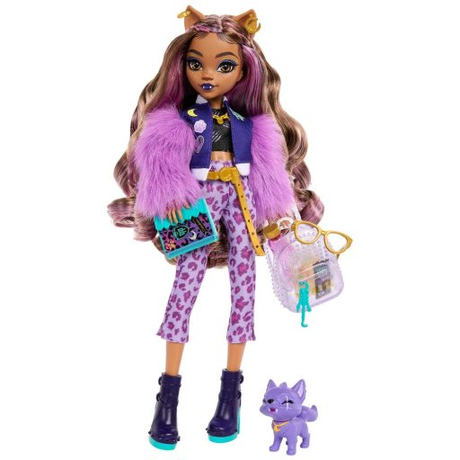 Monster High - Clawdeen Wolf baba, kiskedvencével (HRP65)