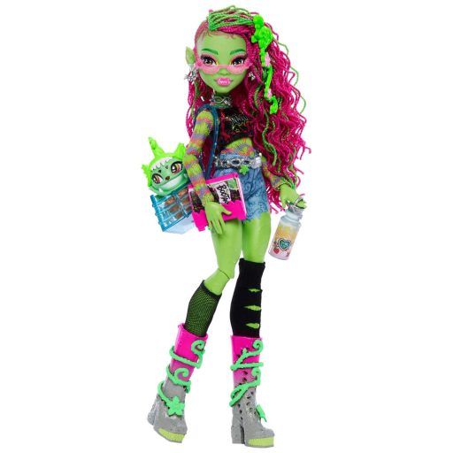 Monster High - Venus McFlytrap, kiskedvencével (HRP81)