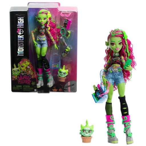Monster High - Venus McFlytrap, kiskedvencével (HRP81)