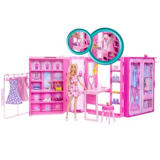 Mattel (HXD58) Barbie - Álom Gardrób, babával