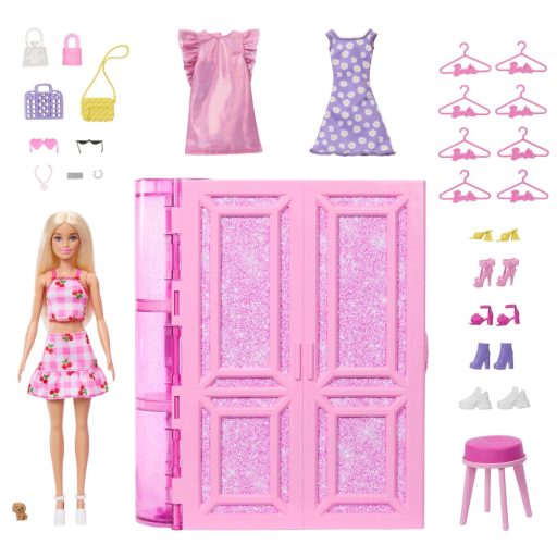 Mattel (HXD58) Barbie - Álom Gardrób, babával