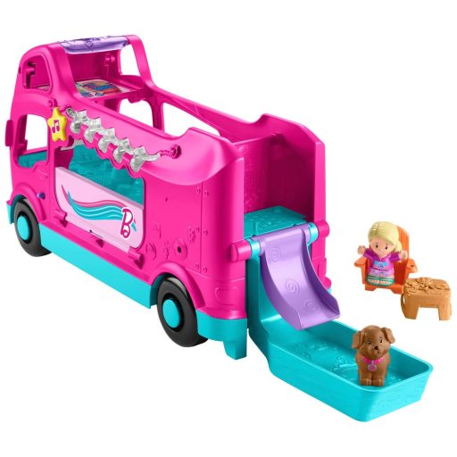 Little People (HYR85) Barbie - Little Dream Lakókocsi Szett, fényekkel és hangokkal