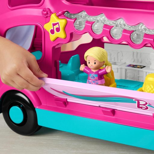 Little People (HYR85) Barbie - Little Dream Lakókocsi Szett, fényekkel és hangokkal