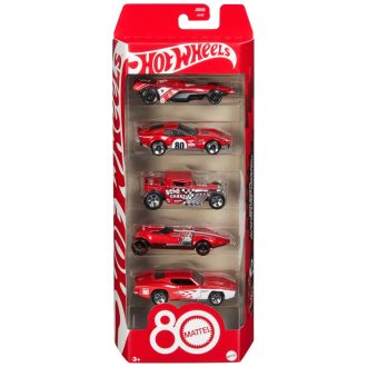 Hot Wheels Mattel 80. évforduló 5db-os szett JGK08